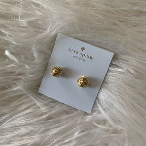 Kate Spade Gold Yarn Earrings
